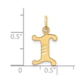 thumbnail image 4 of 14K Diamond-cut Letter I Initial Charm, 4 of 4
