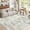 Beige, variant on Modern Abstract Area Rug 5x7, Low Pile Non-Slip & Machine Washable, Soft Foldable Carpet for Living Room Bedroom