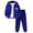 Blue, variant on Fdqin Boys Sweatsuit 2 Piece Button Front Hoodie Pants Set for Kids Outfits Fall Winter Clothes Blue 13-14 Years