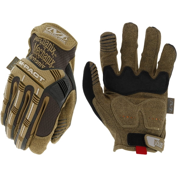 Guantes de trabajo Mechanix Wear M-Pact con protección contra impactos, color marrón