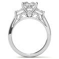 thumbnail image 2 of Vin Gol Princess Cut 1.60 ctw Three Stone Diamond Engagement Ring 14k Gold GIA Certified - 6.75, 2 of 4