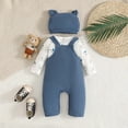 thumbnail image 6 of mgoYE Baby Boy Toddler Fall Outfit Striped Sweatshirt Toddler Boy Winter Waffle Clothes, 6 of 9