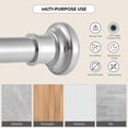 thumbnail image 3 of Long Curtain Rod Tension Shower Curtain Rods to Adjustable Spring Heavy Duty Rods for Bathroom Windows Outdoor No Drill No Slip Spliced and Telescopic Design, 3 of 7