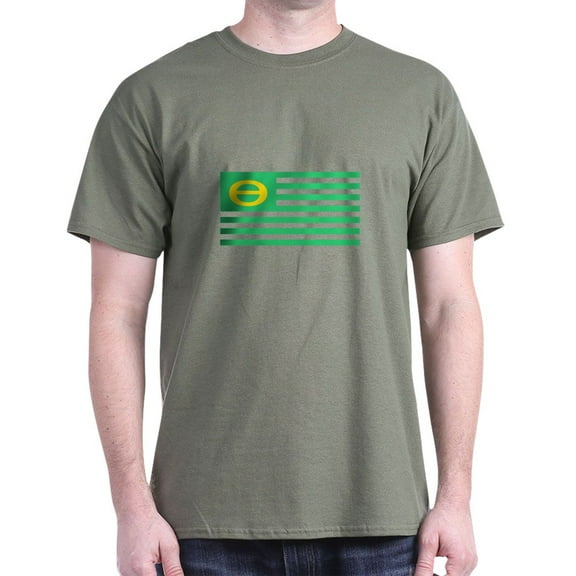 CafePress - Earth Day Flag Dark T Shirt - Men's Classic Graphic Cotton T-Shirt