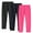 Hot Pink, variant on ZACPNCV 3PC Toddler Girls Leggings Pants Full Length Cotton Basic Leggings Stretchy Soft Leggings Tights Pants Blue 7-8 Years