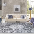 thumbnail image 5 of 5' X 7' Charcoal Medallion Stain Resistant Area Rug, 5 of 7