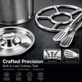 thumbnail image 5 of Stainless Steel Deep Fryer Pot Set - 5 Pcs Small Frying Pot with Fry Basket,Lid,Steam Rack,Tong,Heavy Duty Home Kitchen French Fries Chicken Fryer Kit, 5 of 9