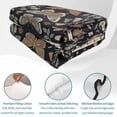 thumbnail image 4 of Quilts King Size Bedding Set, Boho Botanical Lightweight Quilted Comforter, Vintage Bohemia Green Butterflies Flowers Soft Reversible Bedspread Coverlet with Pillow Covers for All Season, 96" x 106", 4 of 9
