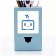 thumbnail image 1 of Clover Lovely Small TV Face Cartoon Desk Supplies Organizer Pen Holder Card, 1 of 3