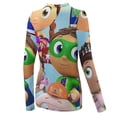 thumbnail image 5 of Super Why Women's Sunscreen Shirt Long Sleeve Workout Tops Crewneck Soft Comfy Tees Casual T-Shirt L, 5 of 7