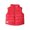 Red, variant on Kids Quilted Vest Boys Girls Lightweight Padded Cute Sleeveless Jacket Zip up Waistcoat Winter Clothes Blue 7Y