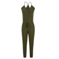 thumbnail image 4 of REALiKUN Womens Summer Casual One Piece Jumpsuits Spaghetti Strap Pants Romper Vacation Resort Outfits, 4 of 6
