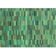 thumbnail image 1 of Ahgly Company Machine Washable Indoor Rectangle Abstract Turquoise Blue Modern Area Rugs, 7' x 9', 1 of 4