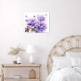 thumbnail image 4 of Purple Floral Wall Art for Bathroom Watercolor Flower with Green Leaf Plant and Butterfly Canvas Wall Art Country Wildflower Framed Wall Art for Living Room Bedroom Office Decor,12L X 16W inches, 4 of 6
