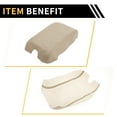 thumbnail image 6 of Unique Bargains Center Console Armrest Cover for Ford F-150 Microfiber Leather With Beige, 6 of 6