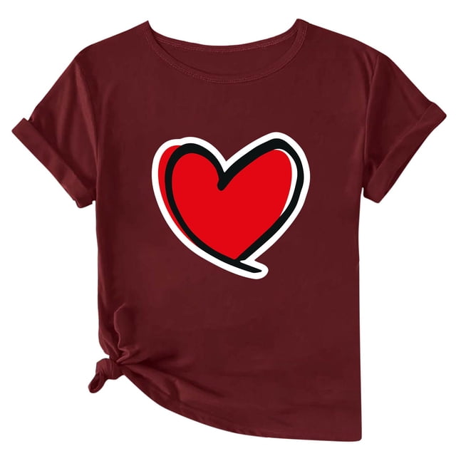 Camisetas de Manga Corta para Mujeres, Camiseta de Cuello Redondo Impresa de Moda, Primavera Y Verano Casual