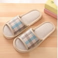 thumbnail image 2 of Ichuanyi Slippers for Women Women's Fashion Casual Couples Gingham Home Slippers Indoor Floor Flat Shoes, 2 of 5