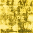 thumbnail image 1 of Ahgly Company Machine Washable Indoor Square Abstract Yellow Modern Area Rugs, 3' Square, 1 of 4