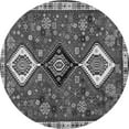 thumbnail image 1 of Ahgly Company Indoor Round Persian Gray Traditional Area Rugs, 5' Round, 1 of 1