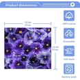 thumbnail image 3 of Coolnut Purple Viola Flowers Washcloths, 2 PCS 12 X 12 Inches Cotton Wash Cloths, Highly Absorbent and Soft Face Towels for Bathroom,Gym,Hotel and Spa, 3 of 7