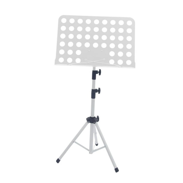 TISHITA Music Sheet Stand Height Adjustable for Instrumental Performance Travel Band White