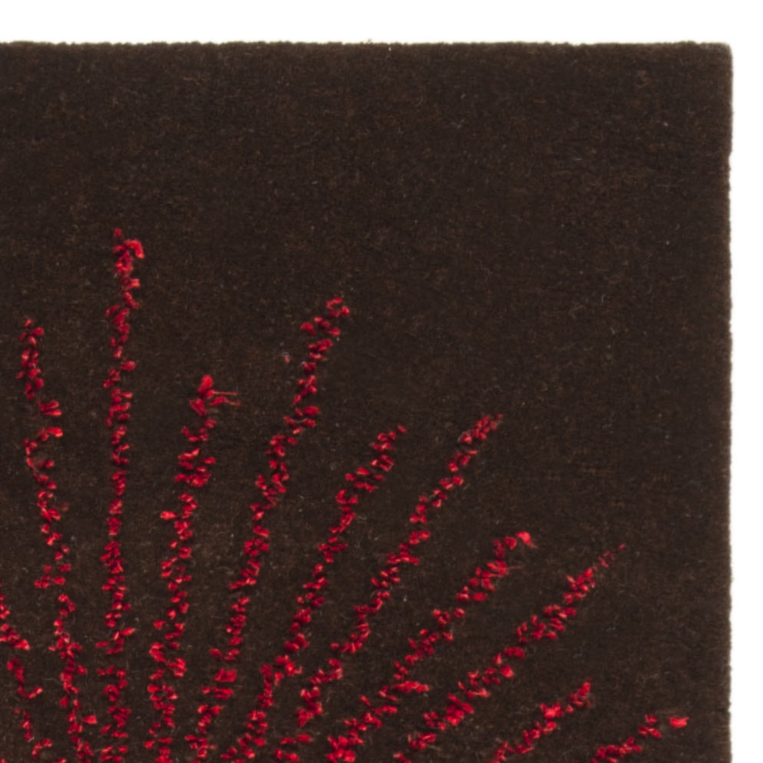 SAFAVIEH Soho Michelle Geometric Runner Rug, Brown/Red, 2'6" x 8'