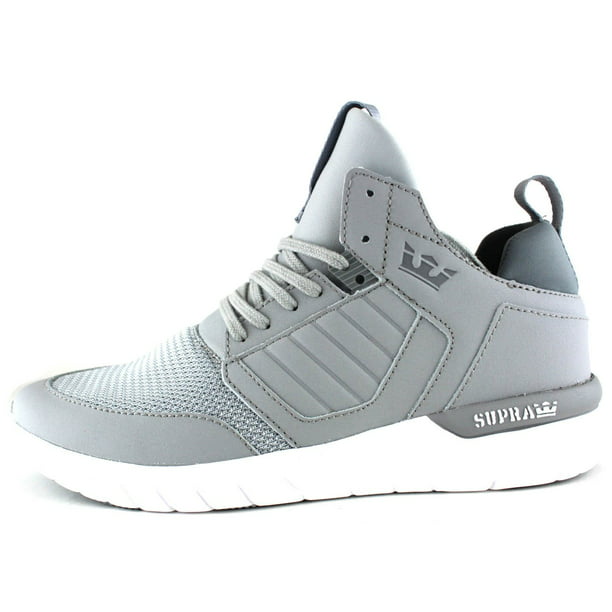 Steen Geladen Geef energie Supra Men's Method Mid Top Leather Mesh Athletic Sneaker Shoes Light Grey  White 08022-013-M - Walmart.com
