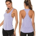 thumbnail image 2 of casual tops for women sleeveless sport fitness tank undershirt yoga t-shirt quick dry vest t shirts basic tee tops, 2 of 6