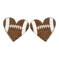 thumbnail image 2 of TUOBARR Earrings for Women,Sports Baseball Earrings, Football, Volleyball, Basketball, Wooden Earrings, A Pair Of Fashionable Sports Accessories J, 2 of 5