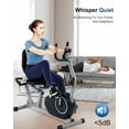 thumbnail image 4 of Recumbent Exercise Bike for Seniors - Recumbent Bikes with Comfortable Seat, Pulse Sensor, Resistance, LCD Monitor, 4 of 8