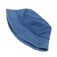 thumbnail image 4 of Fgnfyis Classic Denim Bucket Hat Sun Outdoor Casual Unisex Headwear For Daily Use Dark Blue One Size, 4 of 7