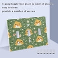 thumbnail image 4 of 3 Gang Light Switch Cover Plate Cute Ducks and Flower Wall Plate Decorate Electrical Outlet Cover Plates 4.56”x4.48”, 4 of 8