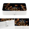 thumbnail image 4 of Hanukkah Earring Organizer Jewelry Box Necklace Organizer PU Leather with Removable Compartment Portable, 4 of 6