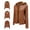Brown, variant on Winter Warm Women Short Coat Leather Jacket Zipper Tops Overcoat Outwear Womens Tall Jacket Womens Fall Womens Jacket Lamp Jacket Womens Lightweight Jacket for Work No Kvetching Falls Jacket Womens