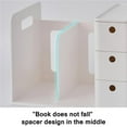 thumbnail image 3 of Multifunction Bookshelf Storage Rack Desktop Drawer Type Book File Shelf HIPS Storage Bookshelf Holder with Ergonomic Handle for Study Room Bedroom Office, 3 of 9