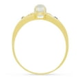 thumbnail image 5 of 14k Yellow Gold Freshwater Cultured Pearl And Diamond Ring, 5 of 8