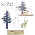 thumbnail image 3 of Piezas de decoración de alce de copo de nieve JanHm de madera para árbol de Navidad, 3 of 5