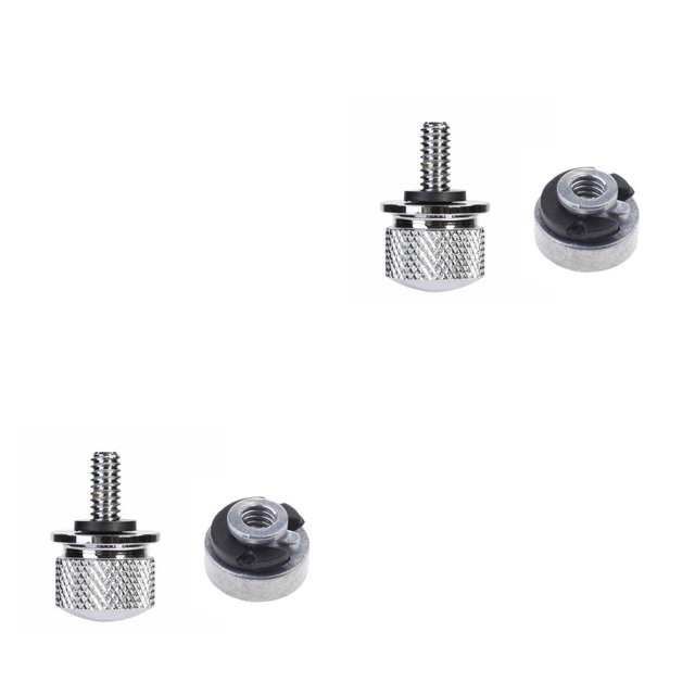 Kenally Abrazadera para asiento de motocicleta, Kit de tuercas y tornillos, juego de pernos de aluminio para guardabarros trasero, piezas de Plata 2piezas