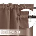 thumbnail image 2 of NICETOWN Small Curtains for Small Window, Blackout Curtains Thermal Insulated Rod Pocket, Privacy Curtains for Bedroom, Cappuccino, 29"x30", 2 Panels, 2 of 5