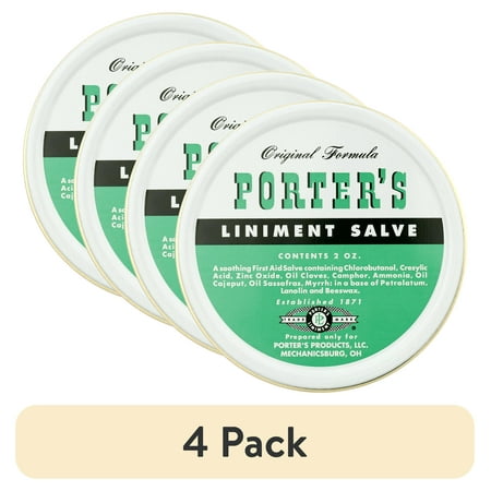 (4 pack) Original Formula Porters Liniment Salve 2 oz, Pack of 1