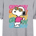thumbnail image 3 of Peanuts - Groovy Stacked - Women's Oversized T-Shirt, 3 of 6