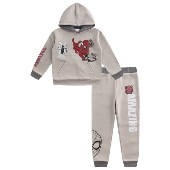 Marvel Spider-Man Pullover Hoodie and Pants Set (Boys), 2 Piece Set, Sizes 2T-7