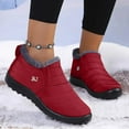 thumbnail image 2 of Adult Winter Boots for Women Men Lightweight Waterproof Fleece Lined Warm Snow Boots Seniors Non Slip Work Walking Ankle Booties, 2 of 5