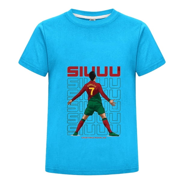 Camiseta Verano Niño CR7 | Estampado Ronaldo Ropa de Futbol