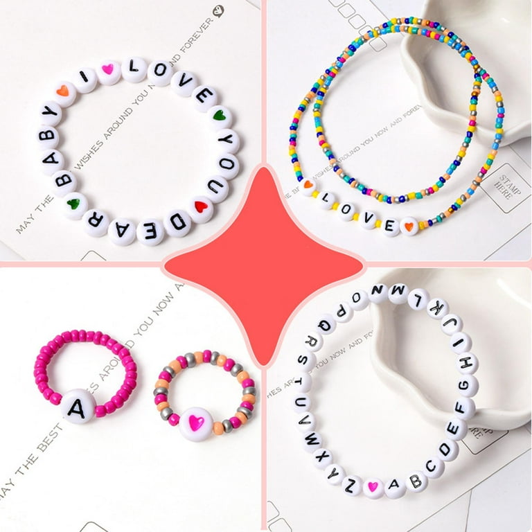 Glass Beads For Bracelet Making, Bulk Beads Assortment, DIY Jewelry  Supplies, Gift For Beader, Basket Stuffers, 2 lb 