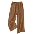 thumbnail image 5 of Women's Wide Leg Capri Pants Work Cropped Pants Casual Summer Capris High Waisted Crop Palazzo, 5 of 6