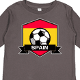 thumbnail image 4 of Inktastic Soccer Spain Flag Banner Boys or Girls Long Sleeve Toddler T-Shirt, 4 of 5