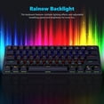 thumbnail image 5 of Wired Mechanical Gaming Keyboard Redragon K615-R, Rainbow LED Backlight, USB-C Cable, Conflict-Free, Designed for Comfortable Typing, 5 of 13