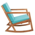 thumbnail image 4 of SAFAVIEH Vernon Outdoor Patio Rocking Chair, Natural/Aqua, 4 of 11