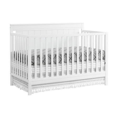 UPC: 0082056280278 | Oxford Baby Lazio 4-in-1 Convertible Crib Snow White GREENGUARD Gold Certified Wooden Crib